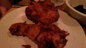 Crunchy and golden deep fried chicken